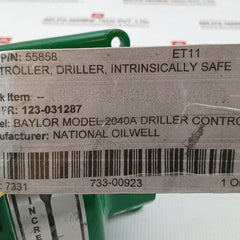 Baylor 2025 Driller Control Unit