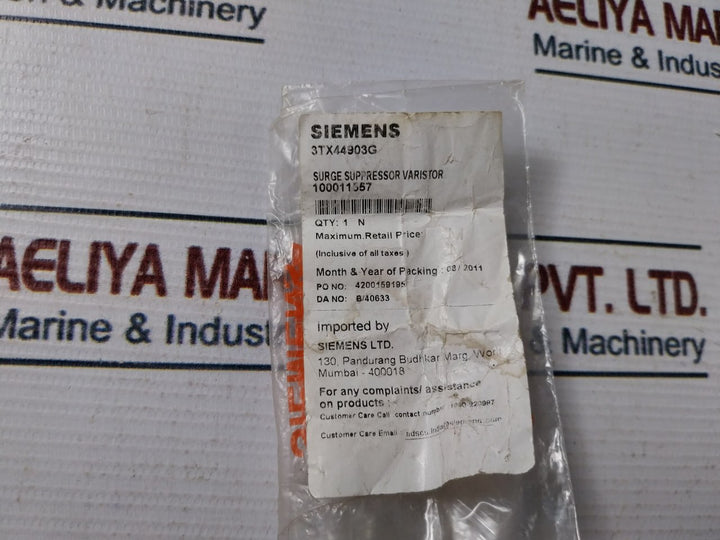 Lot Of 7X Siemens 3Tx4490-3G Surge Suppressor Varistor 24/48V