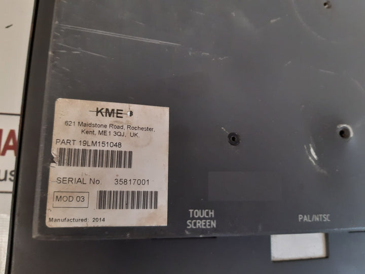 Kme 19Lm151048 Operator Interface Panel