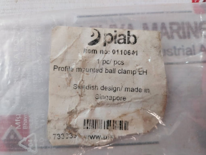 Piab 0110641 Profile Mounted Ball Clamp Lh