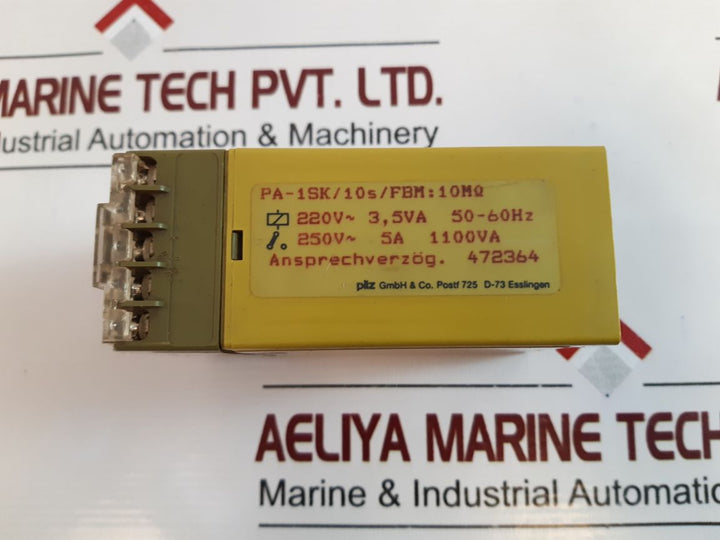 Pilz Pa-1Sk Safety Relay 0.04-10S