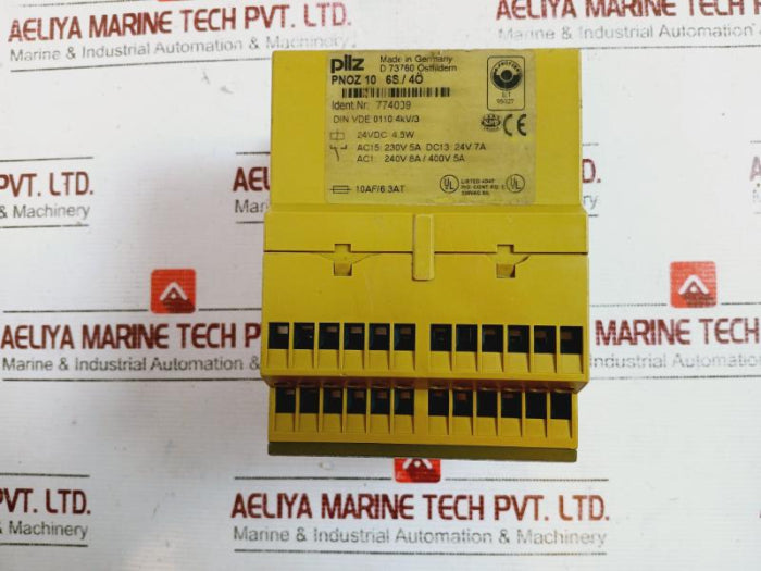 Pilz Pnoz 10 6S/4O Safety Relay 774009 24Vdc 4.5W