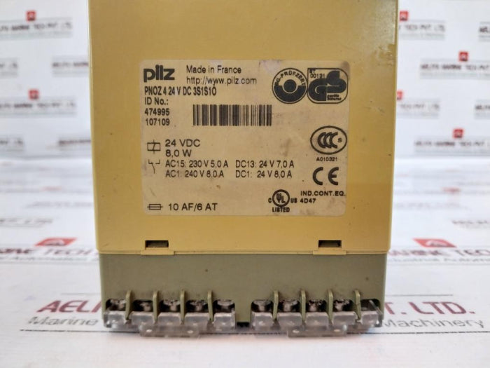 Pilz Pnoz 4 24 V Dc 3s1s1o Safety Relay 24vdc 8.0 W