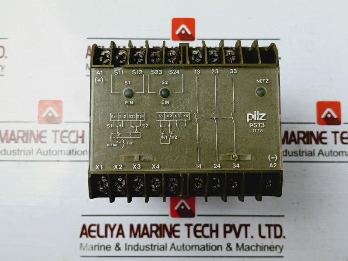 Pilz Pst3 24Vdc 3S Safety Relay 420280 250/380Vac 8/5A 2000Va