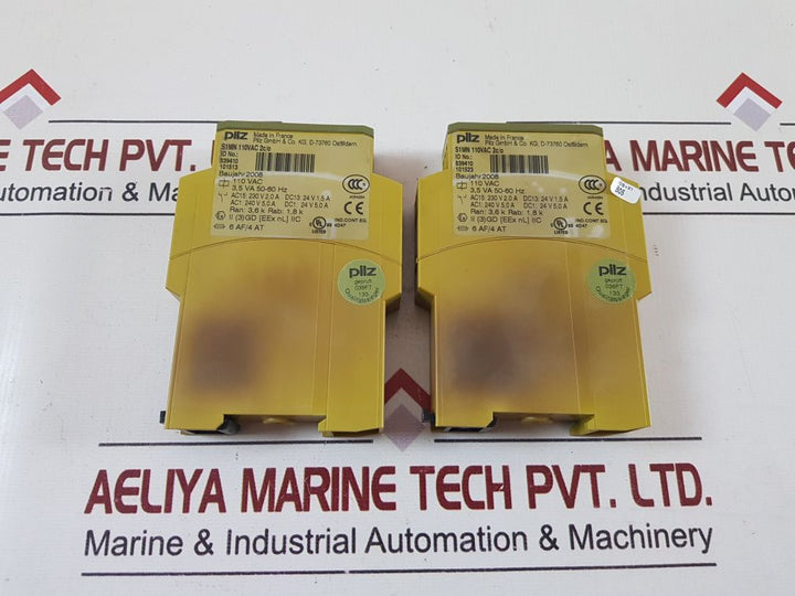 Pilz S1Mn Thermistor Monitoring Relay 110Vac 2C/O