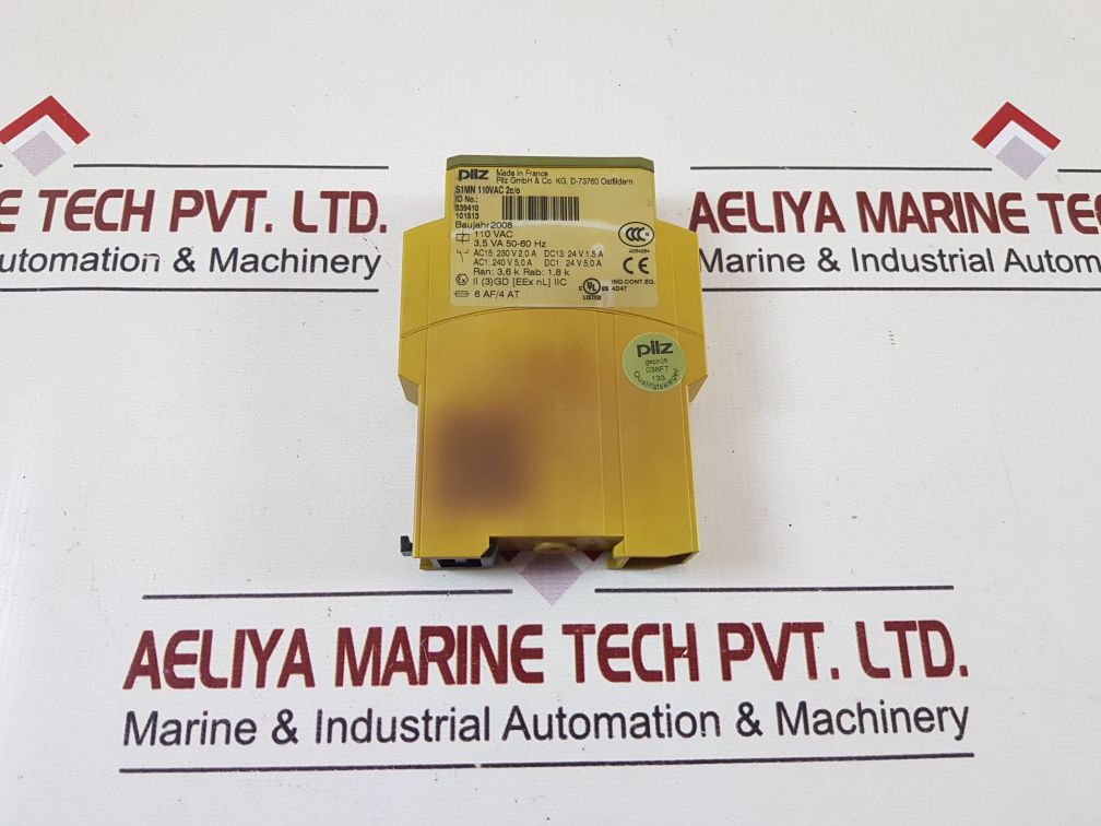 Pilz S1Mn Thermistor Monitoring Relay 110Vac 2C/O