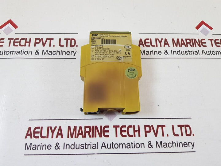 Pilz S1Mn Thermistor Monitoring Relay 110Vac 2C/O