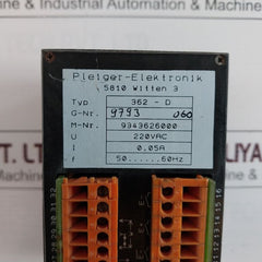 Pleiger-Elektronik 5810 Witten 3 Controller 362-D