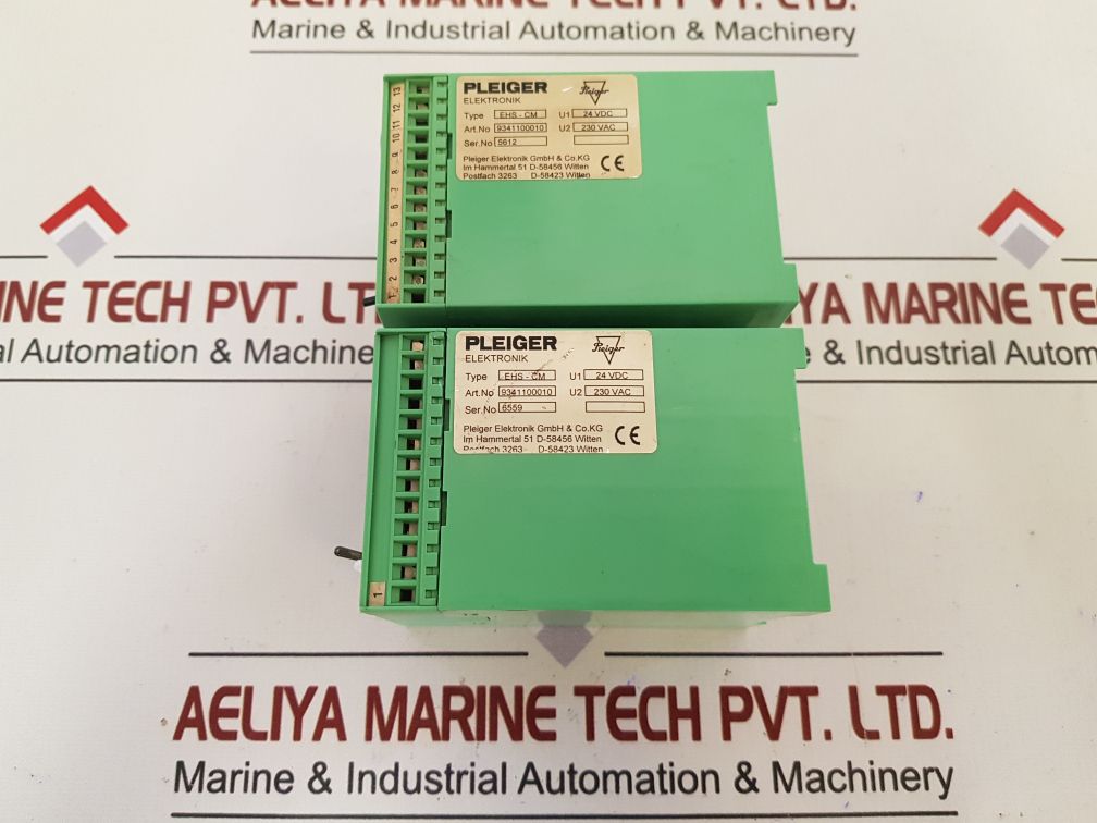 Pleiger Elektronik Ehs-cm Control Module 9341100010 Ac/Dc 230V/24V