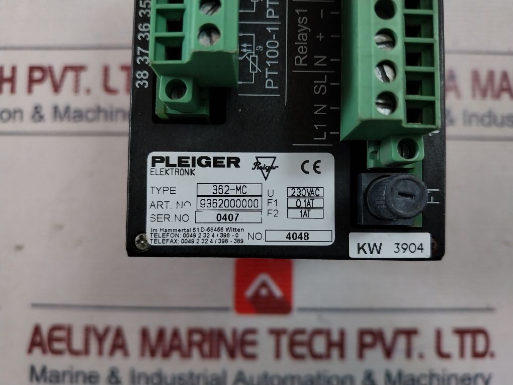 Pleiger Elektronik 362MC Multi-Function Controller 9362000000 230VAC