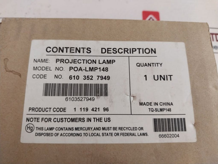 Poa-lmp148 Projector Lamp 610 352 7949
