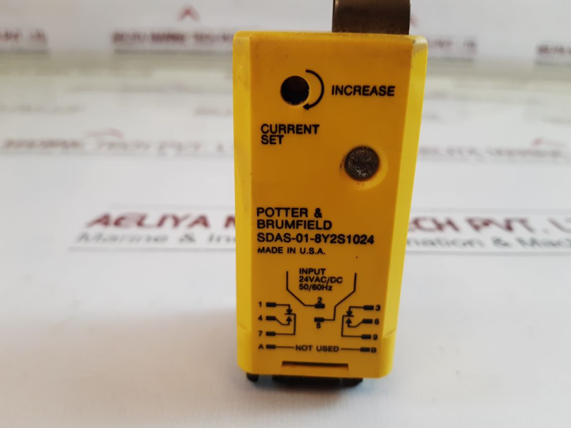 Potter & Brumfield Sdas-01-8Y2S1024 Current Sensor Input 24Vac/Dc