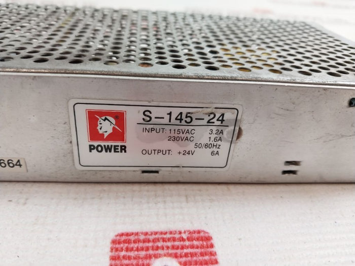 Power S-145-24 Switching Power Supply 115vac 3.2a