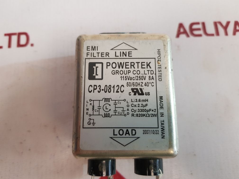 Powertek Cp3-0812C Emi Filter