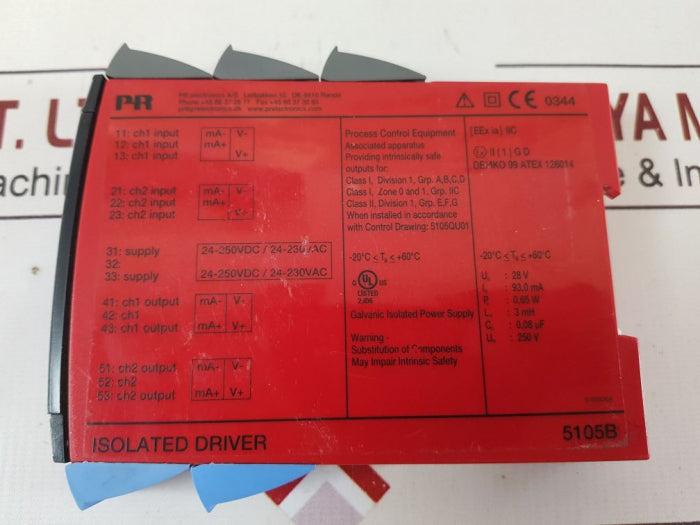 Pr Electronics 5105B Isolated Driver 24-230V 3W 50/60Hz