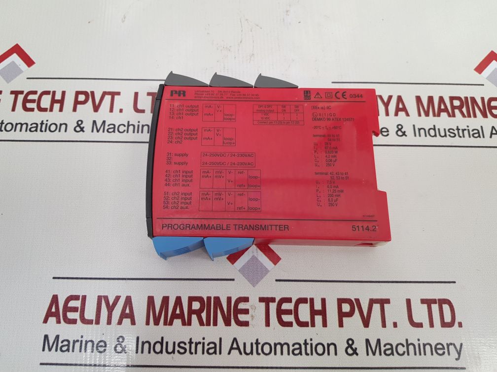 Pr Electronics 5114B Programmable Transmitter 5114S407/5114B2B