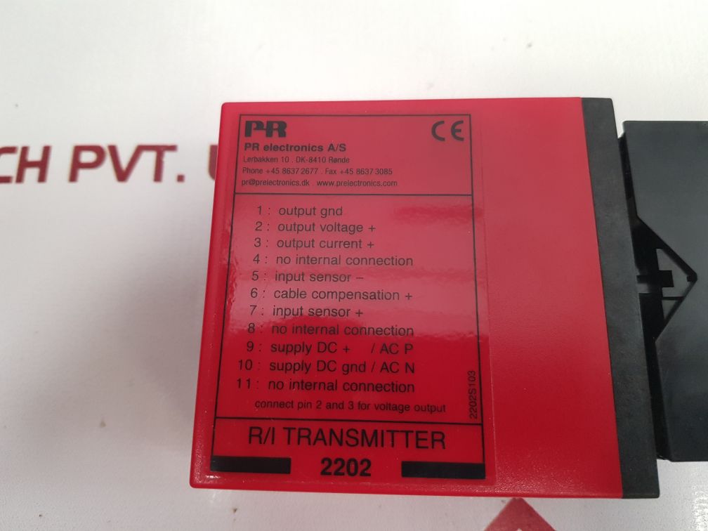 Pr Electronics 2202 R/I Transmitter 2202S103/2202R6P With Base