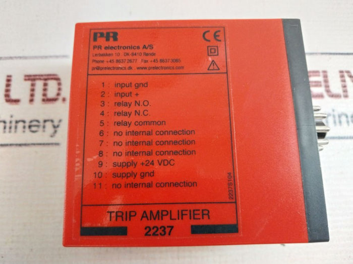 Pr Electronics 2237B2A Trip Amplifier 24V