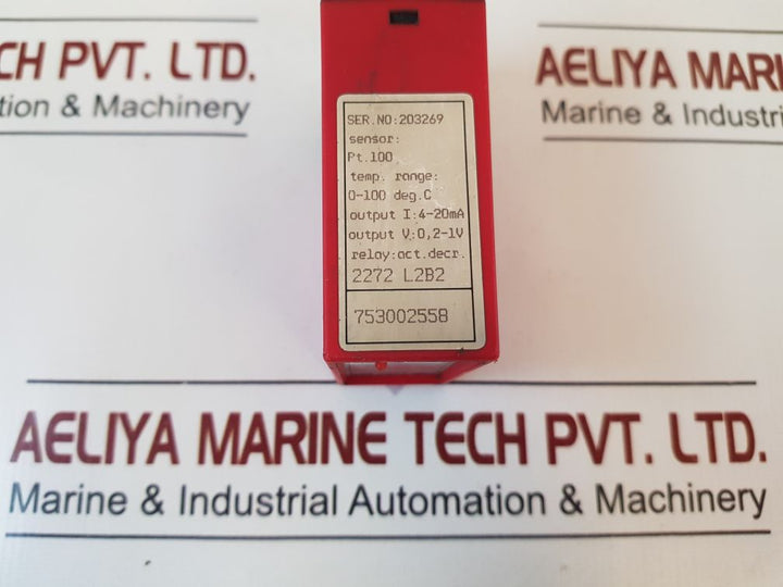 Pr Electronics 2272 R/I Transmitter Relay 4-20Ma 0,2-1V 2272 L2B2 S411 10A/400V