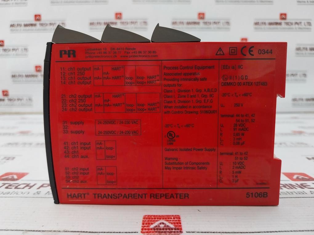 Pr Electronics 5106B Transparent Repeater 4-20Ma