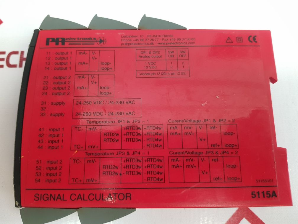 Pr Electronics 5115A Signal Calculator