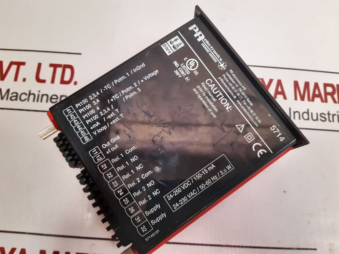 Pr Electronics 5714 Programmable Controller 5714Dsbs