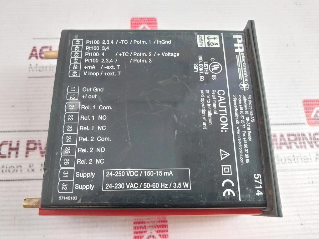 Pr Electronics 5714A Display Unit 24-230Vac/50-60Hz