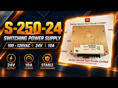 Mean Well S-250-24 Switching Power Supply 100 - 120Vac 24V 10A