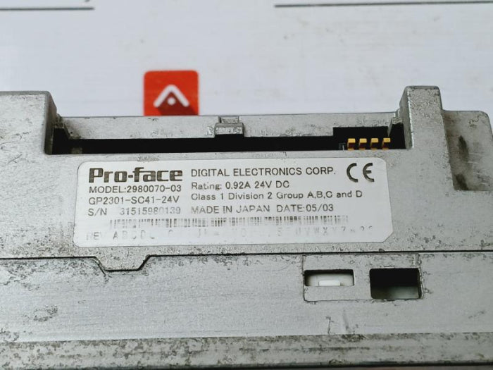 Pro-face 2980070-03 Digital Touch Screen Panel