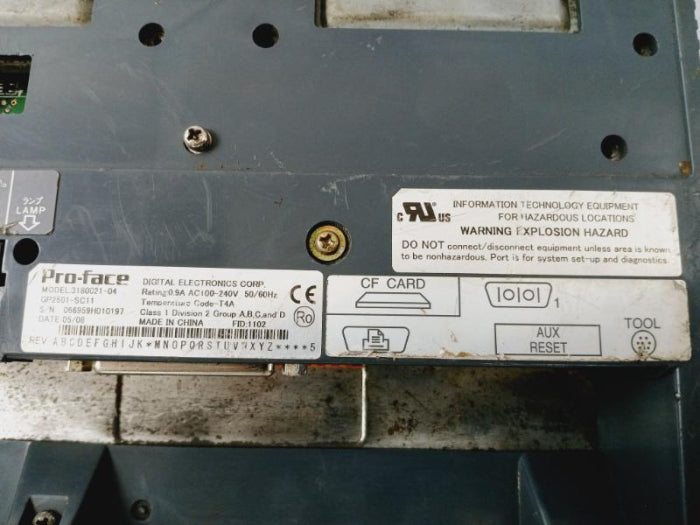 Pro-face 3180021-04 Touch Operator Interface Screen Panel Gp2501-sc11