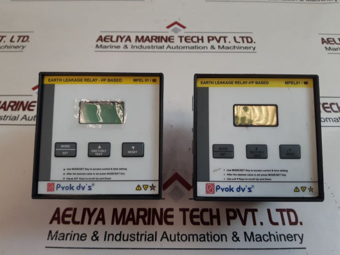 Prok Dv’s Mpel 01 µP Based-earth Leakage Relay Mpel-01-2Co-t 55X300Mm