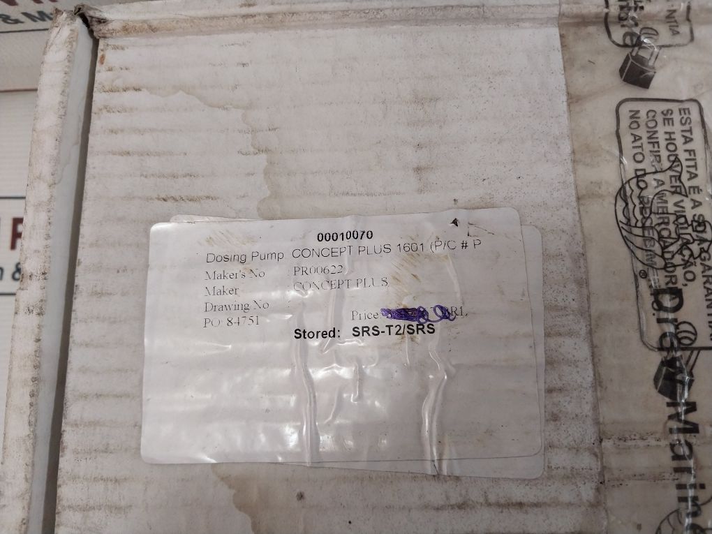 Set Prominent Cnpa1601Pvt200Ab1 Dosier Pump 987033 230V 50/60Hz