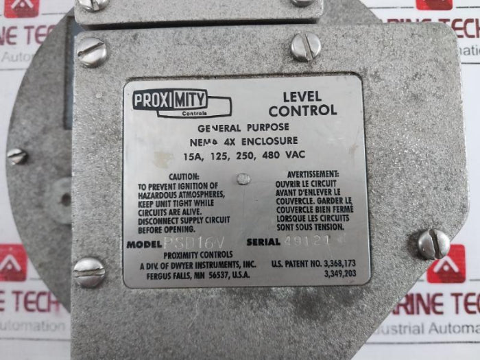 Proximity Controls Psd16V Level Control