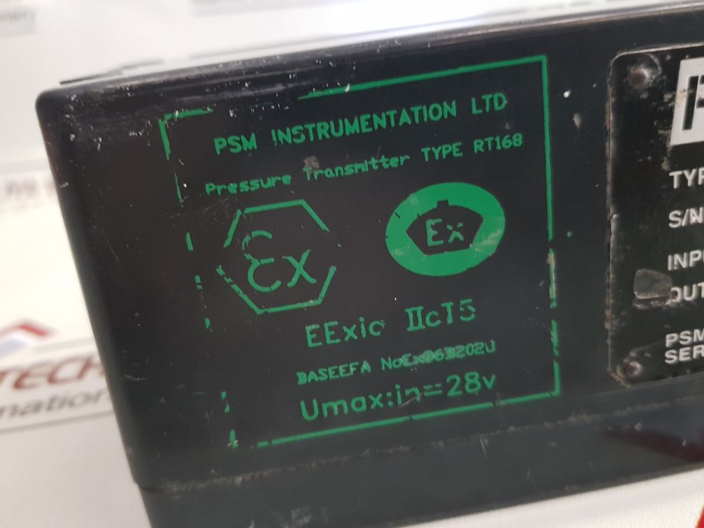 Psm 296a/h1/p6/292 to 730.6mmwg/9/is pressure transmitter