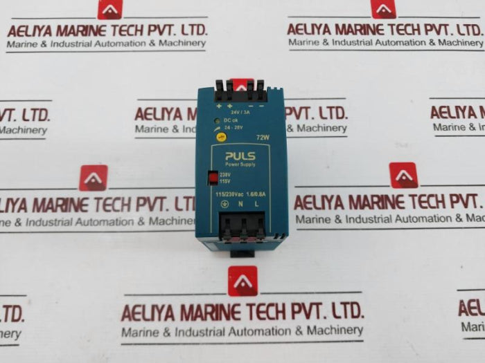 Puls Ml70.100 Power Supply Unit Ac 100-120/220-240V 1.6/0.8A 50-60Hz