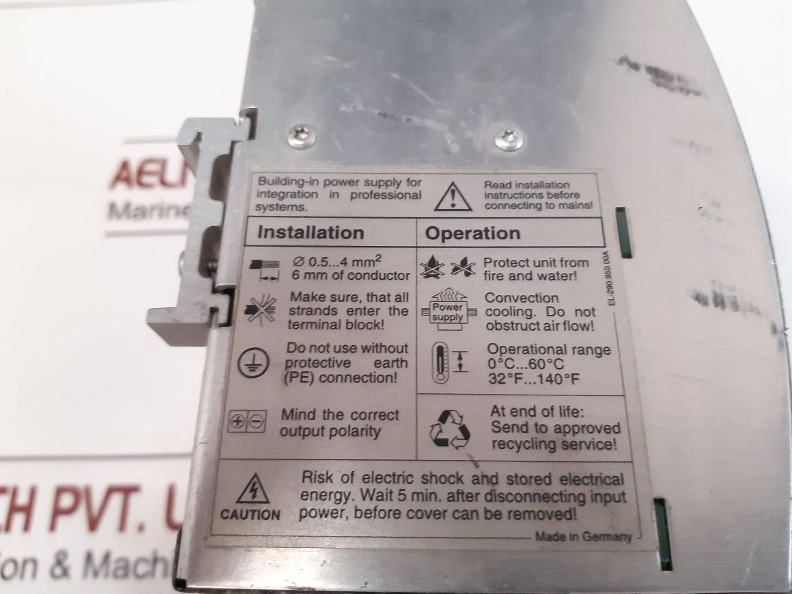 Puls Sl10.100 Power Supply Sl10 24Vdc/10A