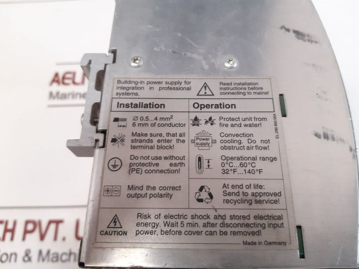 Puls Sl10.100 Power Supply Sl10 24Vdc/10A