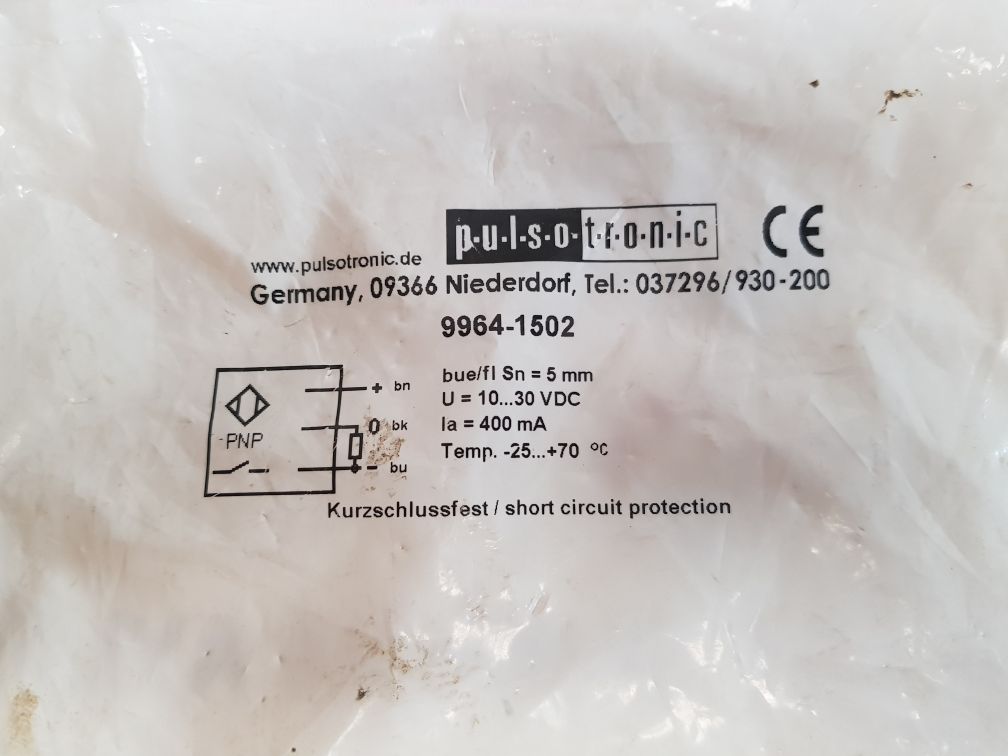 Pulsotronic 9964-1502 Proximity Switch Sensor New