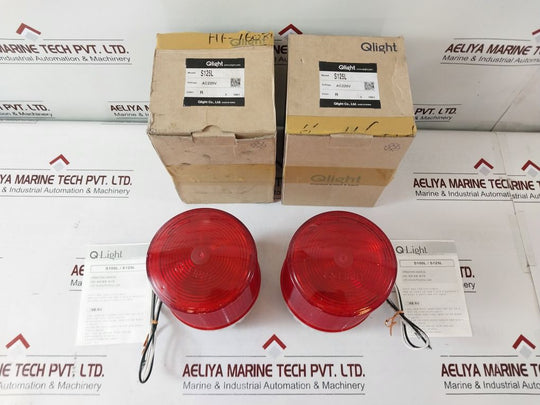 Qlight S125L Red Led Steady/Flashing Signal Light Ac220V 0.030A