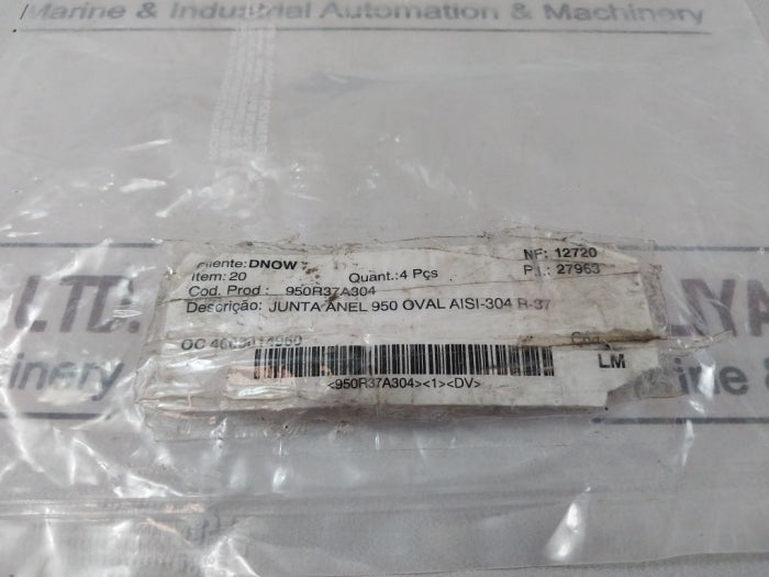 R37 S304 950 Oval Ring Joint Gasket