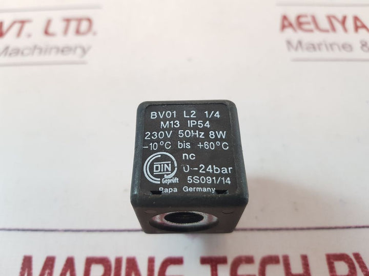 Rapa Bv01 L2 1/4 Solenoid Valve Coil 220V-50/60Hz