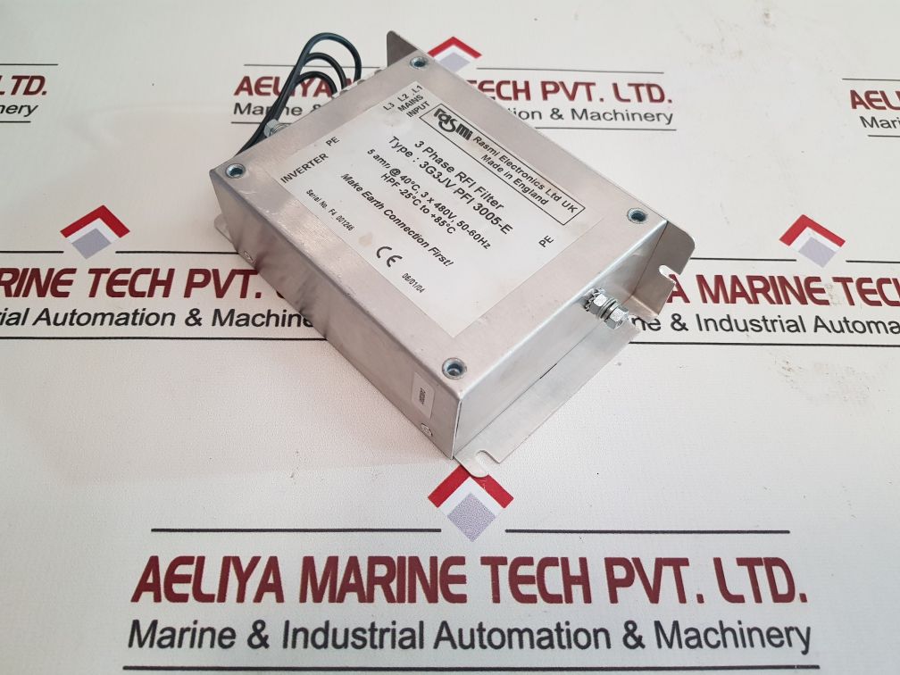 Rasmi Electronics 3G3Jv Pfi 3005-e 3 Phase Rfi Filter