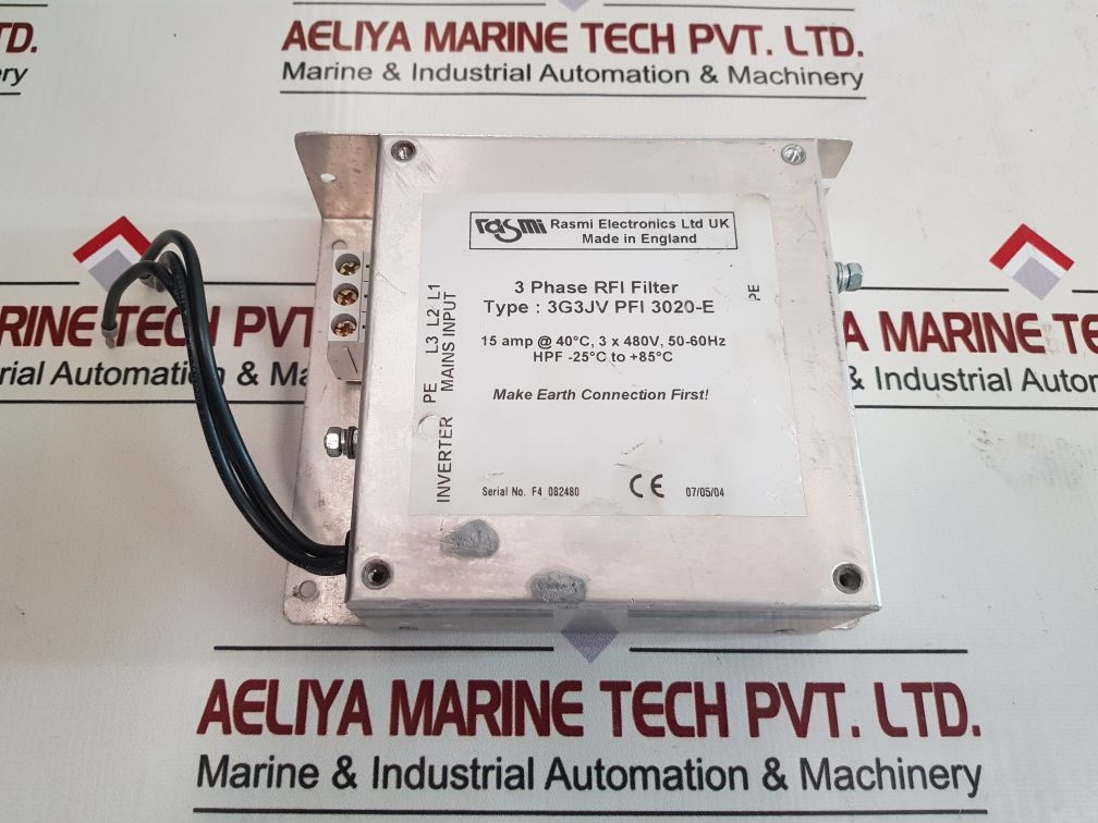 Rasmi Electronics 3G3Jv Pfi 3020-e 3 Phase Rfi Filter