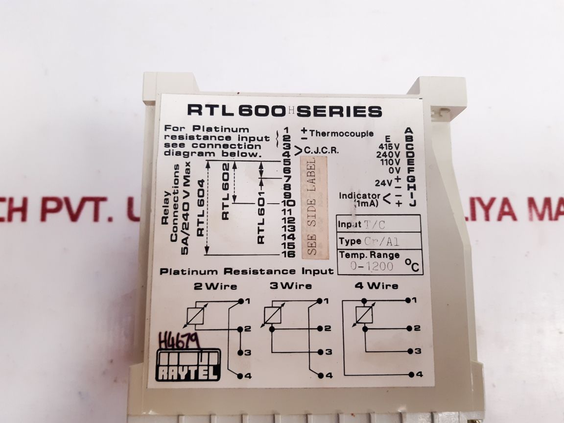 Raytel Rtl602 Temperature Controller