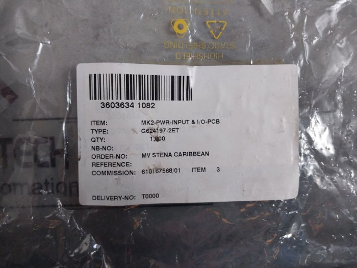 Raytheon G624198-1 Rev-d Mtr Power I/O Board G624197-2Et