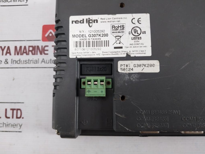 Red Lion Controls G307k200 Operator Interface Panel With Tft Display