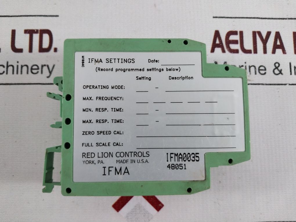 Red Lion Ifma0035 Din-rail Frequency To Analog Converter