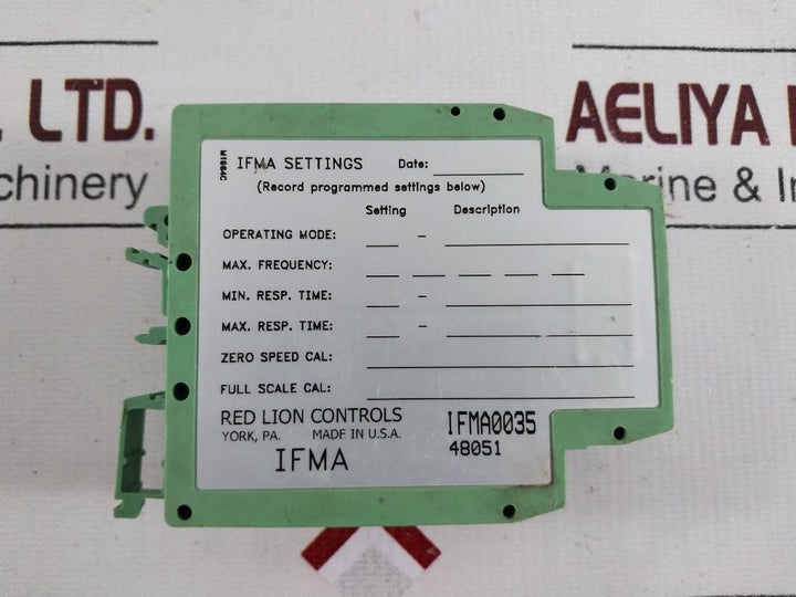 Red Lion Ifma0035 Din-rail Frequency To Analog Converter