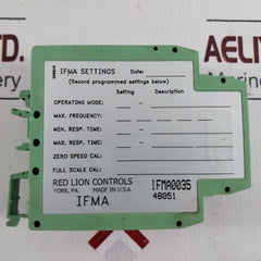 Red Lion Ifma0035 Din-rail Frequency To Analog Converter