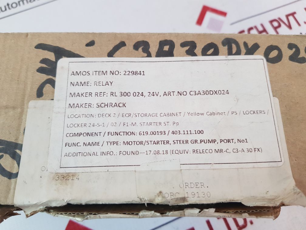 Releco C3-a 30 Fx/...V Relay Dc24V Mrc